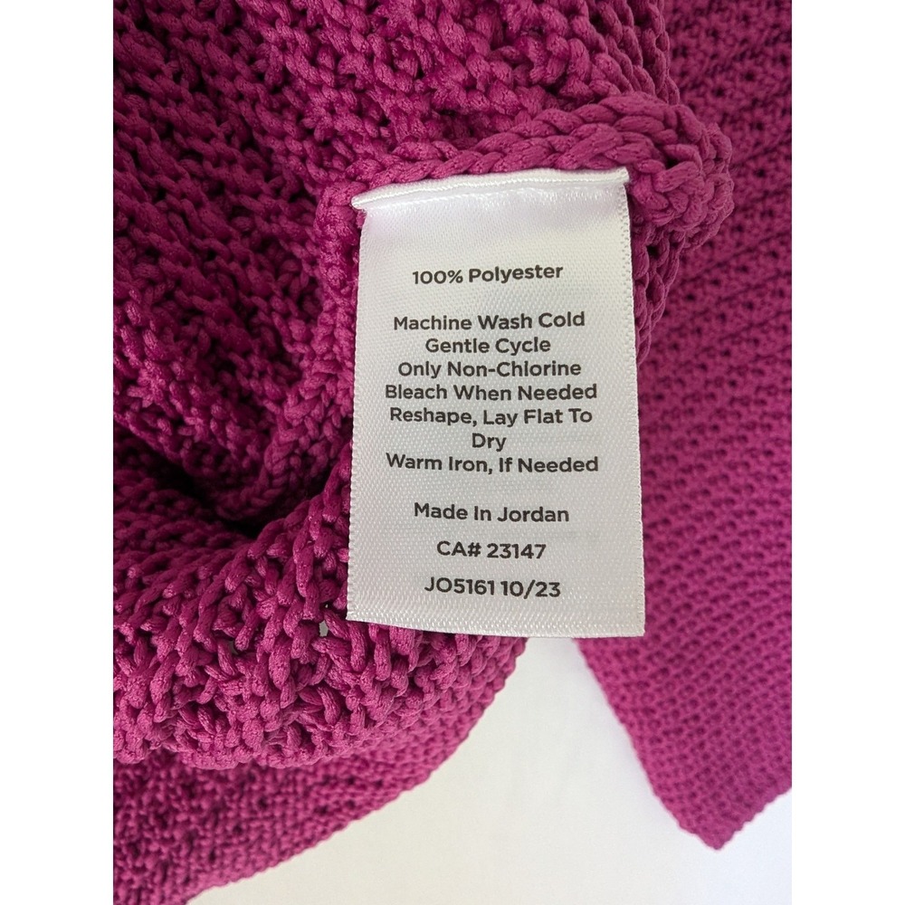 Talbots Plus Fuchsia Kate Cardigan Lady Jacket Gold Crest Buttons Size X New - Picture 6 of 8